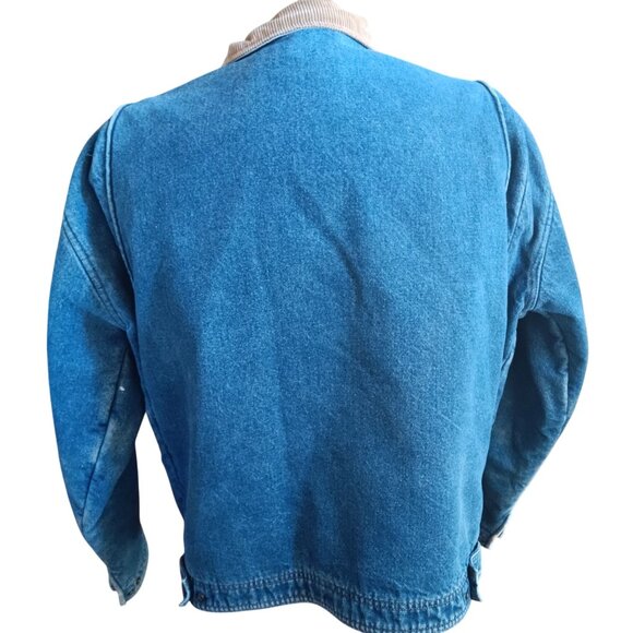 Vintage Men's Jacket XL Trucker Walls Blizzard-Pruf USA Blanket Lined Denim 80's - Picture 9 of 11
